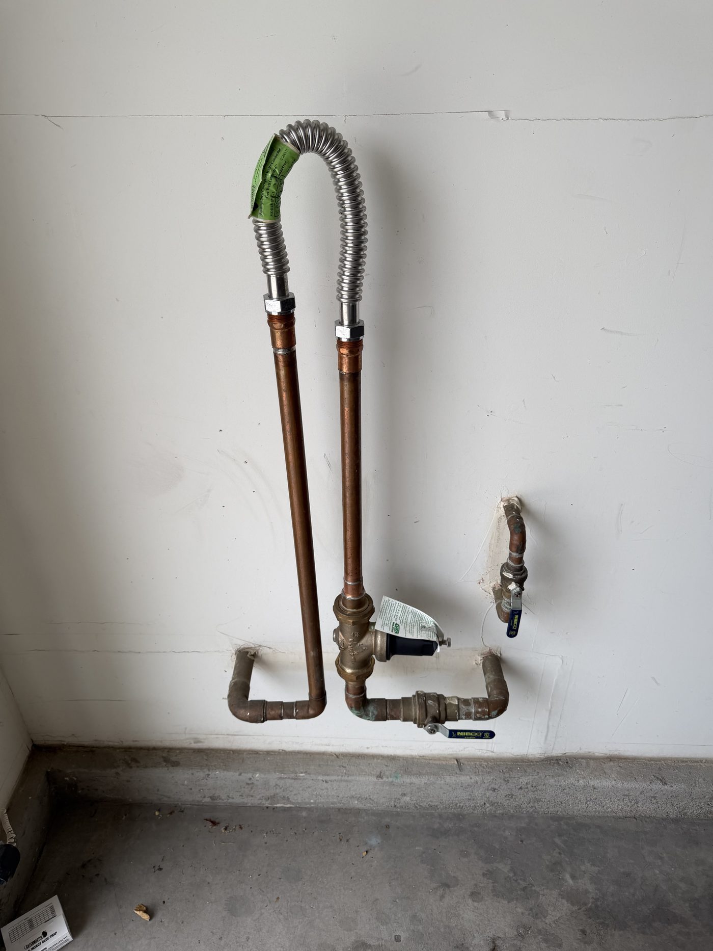 Copper pipe re-route installation Las Vegas plumber